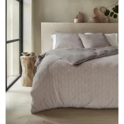 Dekbedovertrek Japandi 240x220 – Flanel Fleece – Zacht & Warm – Taupe