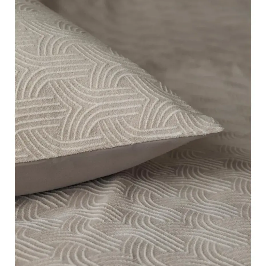 Dekbedovertrek Japandi 240x220 – Flanel Fleece – Zacht & Warm – Taupe