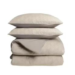 Dekbedovertrek Japandi 240x220 – Flanel Fleece – Zacht & Warm – Beige