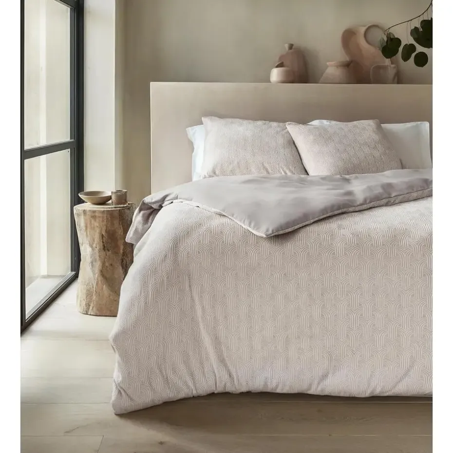 Dekbedovertrek Japandi 240x220 – Flanel Fleece – Zacht & Warm – Beige