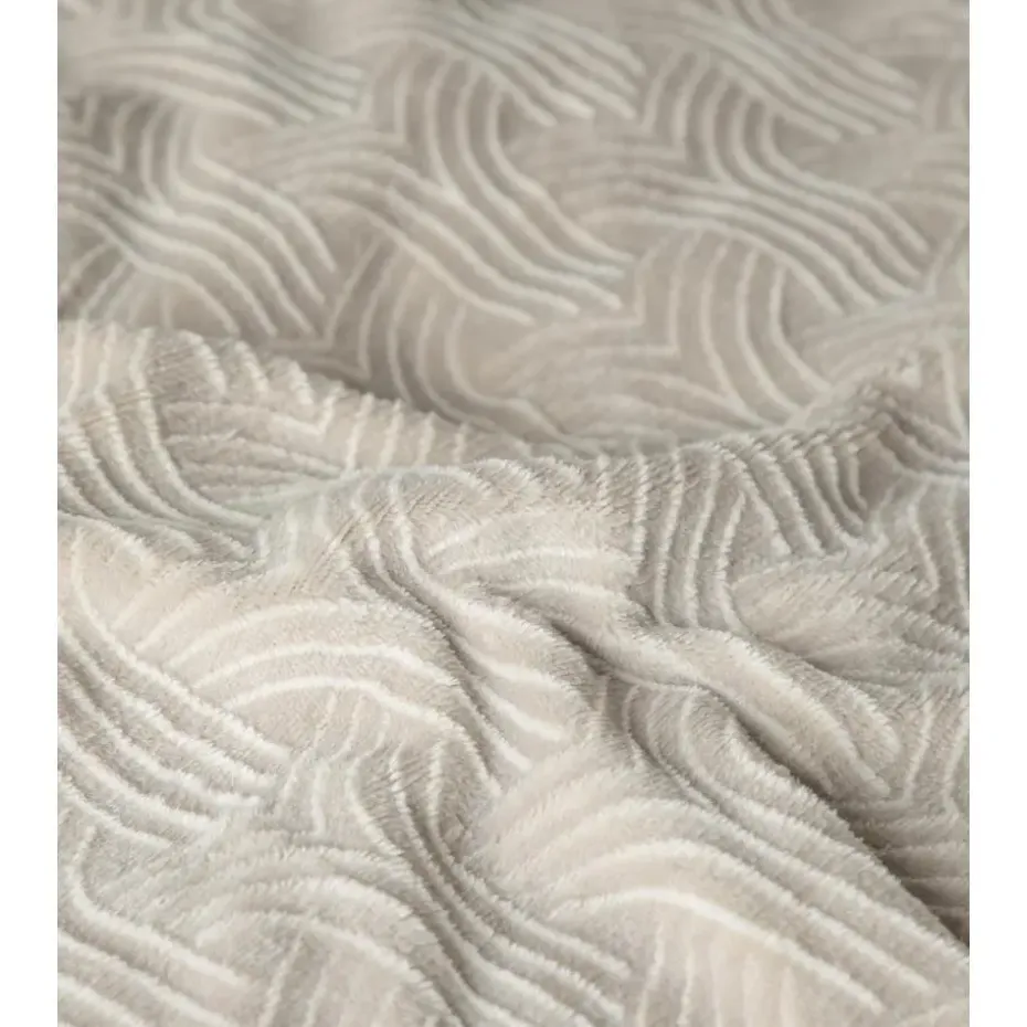 Dekbedovertrek Japandi 240x220 – Flanel Fleece – Zacht & Warm – Beige