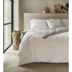 Dekbedovertrek Japandi 200x220 – Flanel Fleece – Zacht & Warm – Beige