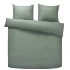 Dekbedovertrek Jorrit effen - groen - 200x200/220 cm