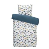 Dekbedovertrek Liv - wit/blauw - 140x200 cm