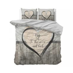 Dekbedovertrek Love to the Moon 240x220 – Zacht & Ademend – Incl. 2 Kussenslopen