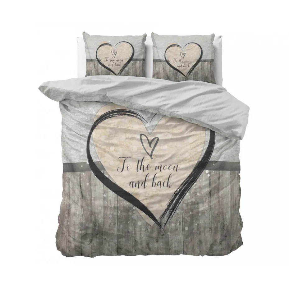 Dekbedovertrek Love to the Moon 240x220 – Zacht & Ademend – Incl. 2 Kussenslopen