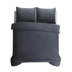 Dekbedovertrek Milano 240x220 – Fluweelzacht Uni Design – Antraciet