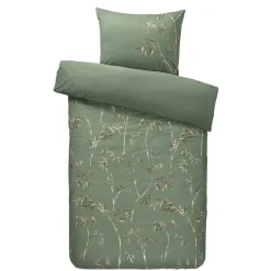 Dekbedovertrek Muriel - groen - 140x200/220 cm