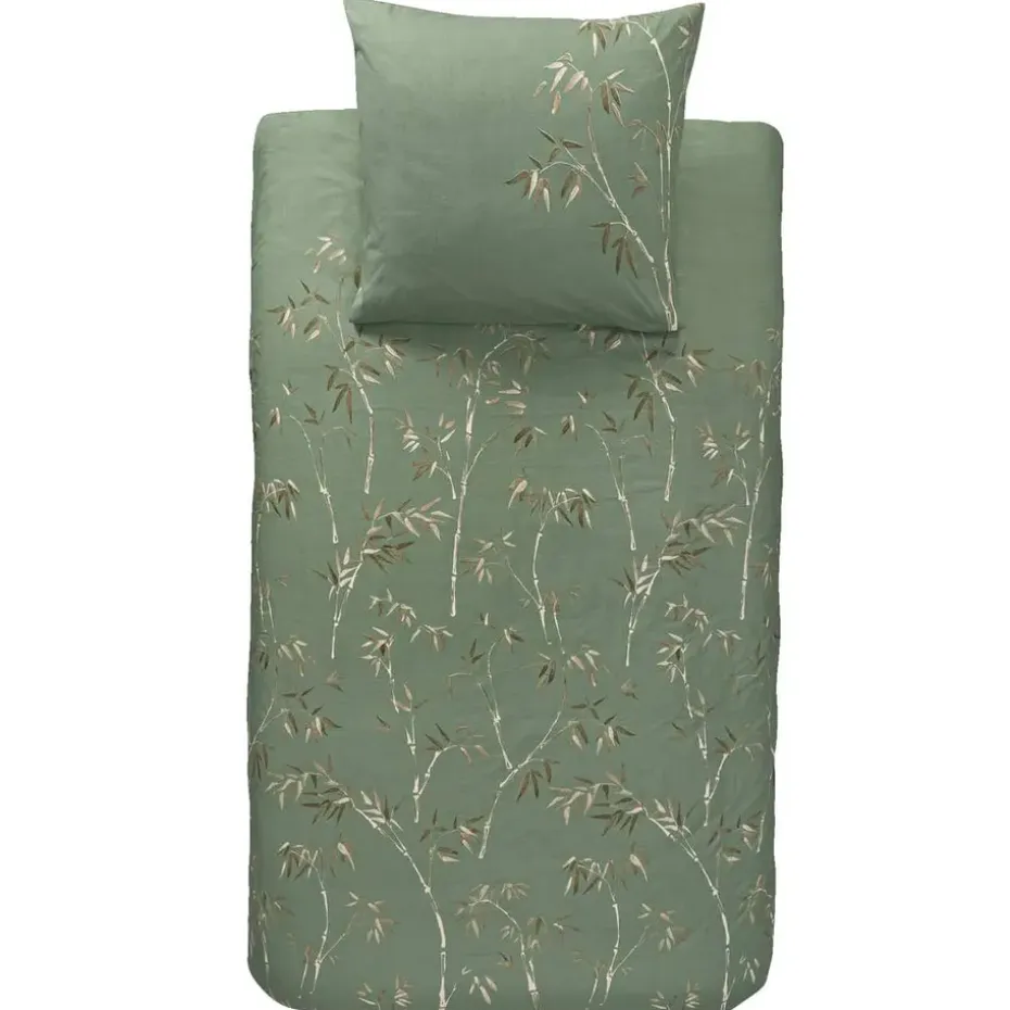 Dekbedovertrek Muriel - groen - 140x200/220 cm