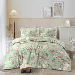 Dekbedovertrek Naomi paardenbloem - beige - 140x220/250 cm