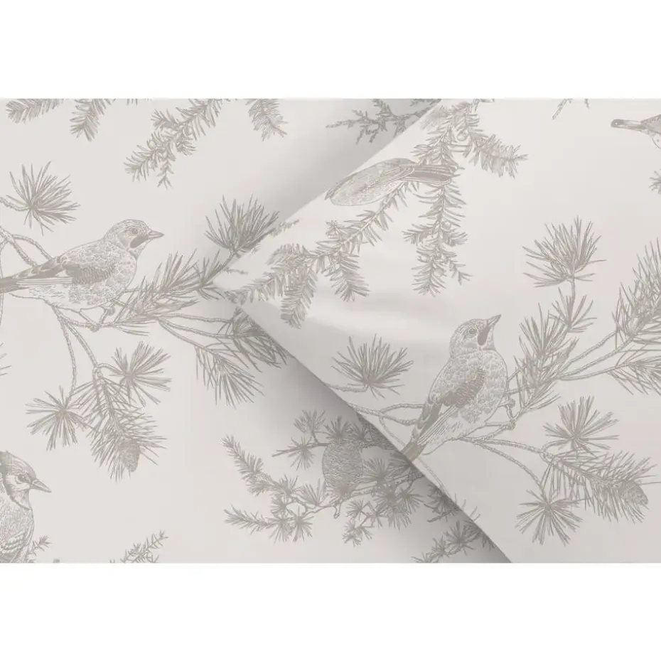 Dekbedovertrek Noalyn - off-white/taupe - 200x200/220 cm