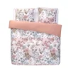 Dekbedovertrek Nova bloemen - wit/roze - 240x200/220 cm
