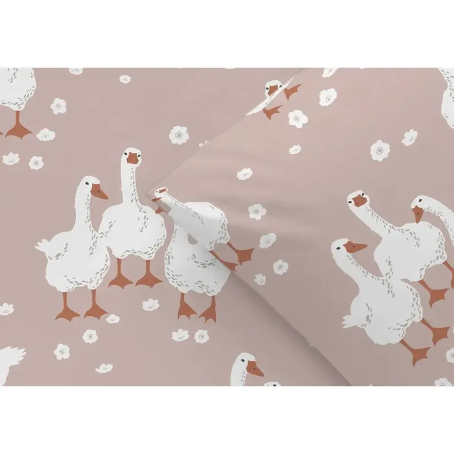 Dekbedovertrek Noya - roze - 140x200 cm