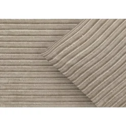 Dekbedovertrek Pluch Lines - zand - 200x220 cm