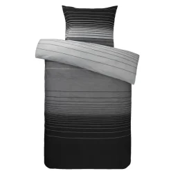 Dekbedovertrek Stockholm - antraciet - 140x200/220 cm