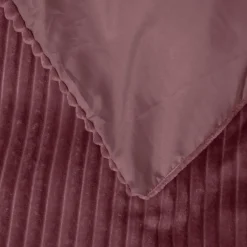 Dekbedovertrek Teddy Rib 240x220 – Fluweelzacht & Knus Design - Roze