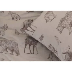 Dekbedovertrek Thomas - zand - 140x200 cm