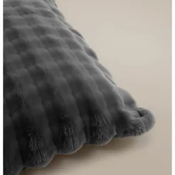 Dekbedovertrek 140x220 – Pompom Design & Warm Flanel Fleece - Antraciet