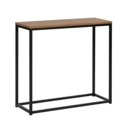 DELANO - Consoletafel - Donkere houtkleur - MDF