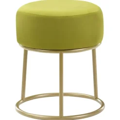 DELCO - Hocker - Groen - Fluweel