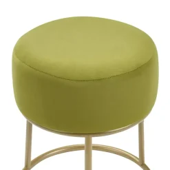 DELCO - Hocker - Groen - Fluweel