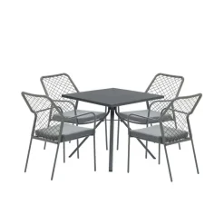 5-delige tuinset Dido stoel mosgroen -Rimini tafel- Garden Impressions