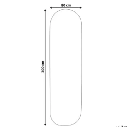 DEMIRCI - Laagpolig vloerkleed - Beige - 80 x 300 cm - Jute