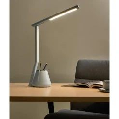 DENEB - Bureaulamp LED - Lichtblauw - Synthetisch materiaal