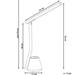 DENEB - Bureaulamp LED - Wit - Synthetisch materiaal
