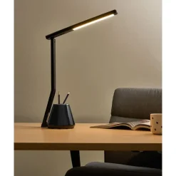 DENEB - Bureaulamp LED - Zwart - Synthetisch materiaal