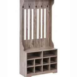 DENILIQUIM - Schoenenkast - Donkerbruin - Hout