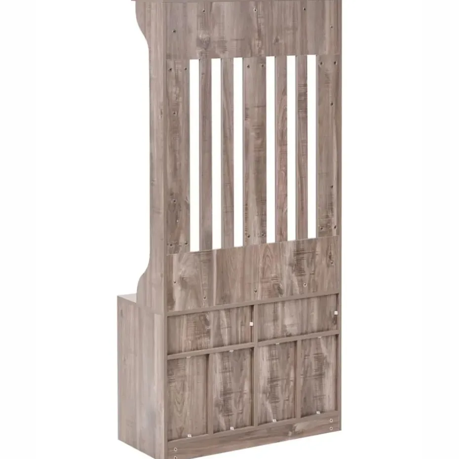 DENILIQUIM - Schoenenkast - Donkerbruin - Hout