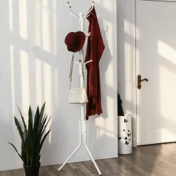 Design Kapstok met 12 Haken - Perfect in een Inkom hal - 182 cm - Wit