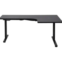 DESTINES - Elektrisch bureau - Zwart - Rechtszijdig - Vezelplaat