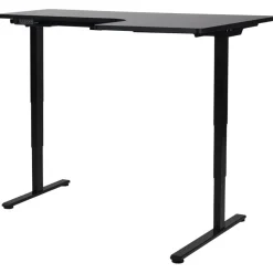 DESTINES - Elektrisch bureau - Zwart - Rechtszijdig - Vezelplaat