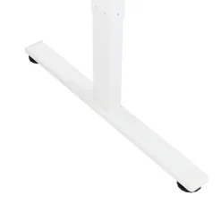 DESTINES - Elektrisch bureau - Wit/Zwart - Rechtszijdig - Vezelplaat