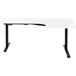 DESTINES - Elektrisch bureau - Zwart/Wit - Rechtszijdig - Vezelplaat