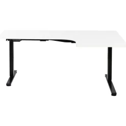 DESTINES - Elektrisch bureau - Zwart/Wit - Rechtszijdig - Vezelplaat