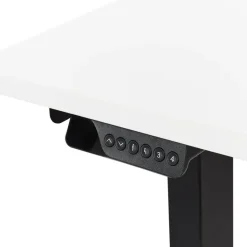 DESTINES - Elektrisch bureau - Zwart/Wit - Rechtszijdig - Vezelplaat