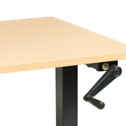 DESTINES - Sta-bureau - Zwart/Lichtbruin - 120 x 72 cm - Vezelplaat