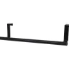 Deurkapstok -handdoekrek - zwart - metaal - 37 cm