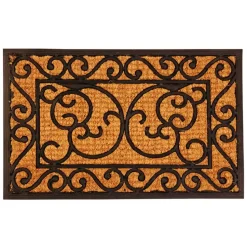 Deurmat - klassiek - 60 x 40 cm - rubber/kokos - schoonloopmat