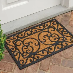 Deurmat - klassiek - 60 x 40 cm - rubber/kokos - schoonloopmat