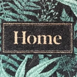 Deurmat Forest Leaves groen - 66x120 cm