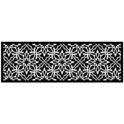 Deurmat Ornament Pattern antraciet - 50x150 cm