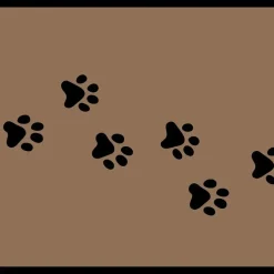 Deurmat Paw Print beige - 50x150 cm