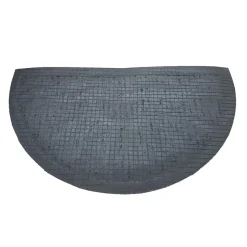 Deurmat rubber/kokos 40x70 cm - Halfrond