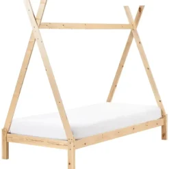 DEVAY - Kinderbed - Lichtbruin - 90 x 200 cm - Grenenhout