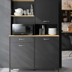 Diagone Microgolfkast Manchester - 119 x 41 x 180 cm - Helvezia Oak-design