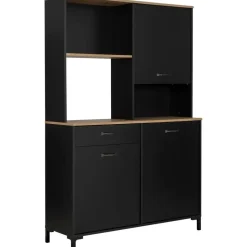 Diagone Microgolfkast Manchester - 119 x 41 x 180 cm - Helvezia Oak-design